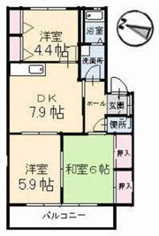 クレール五日市駅前 B棟の間取り画像