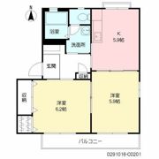 サザンクロス出水 C棟 Cの間取り画像