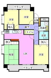 スカイヒルズ植田の間取り画像