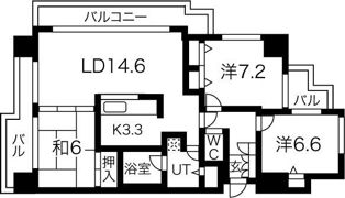 アドリーム八事雲雀ヶ岡の間取り画像