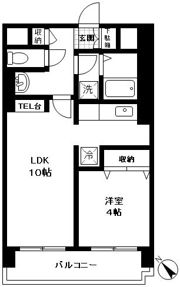 プラーズ平沼の間取り画像