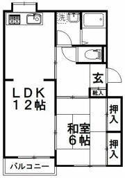 クレール弥生の間取り画像
