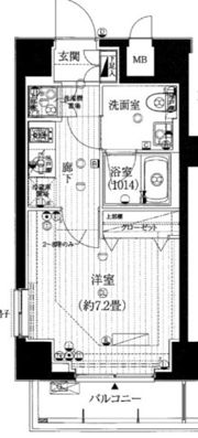 プレール・ドゥーク新御徒町の間取り画像