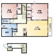 メルベーユFⅢの間取り画像