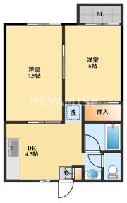 コーポラスたさき3の間取り画像