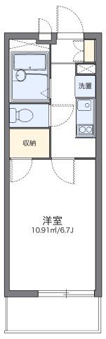 レオパレスベイサイドコート横浜の間取り画像