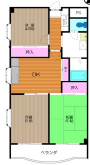 上野マンションの間取り画像