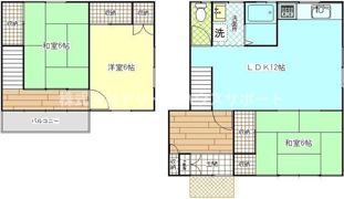 蒲谷テラスハウスの間取り画像