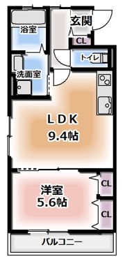 スリール大日町の間取り画像