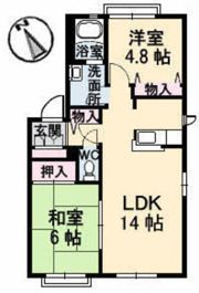 ディアス立村 B棟の間取り画像