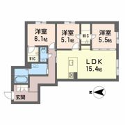 シャーメゾンステージ古川西 B棟の間取り画像