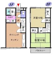 岡部テラスハウスの間取り画像
