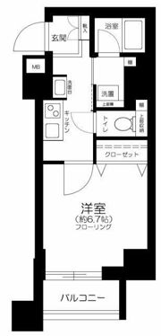 ハーモニーレジデンス池袋ウエストゲートの間取り画像