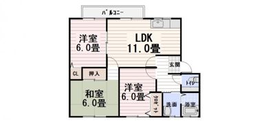 イズミヒル2の間取り画像