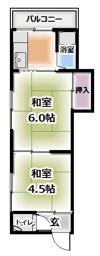 山田文化住宅の間取り画像