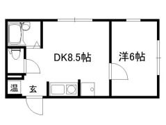 西川ハイツの間取り画像