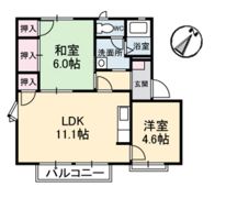 フレグランス天水B棟の間取り画像