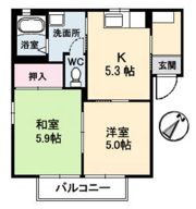 レーヴィンス落合の間取り画像