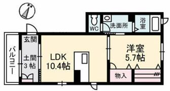 ドミール東雲の間取り画像