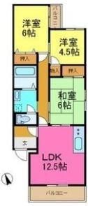 プリオール牧野の間取り画像