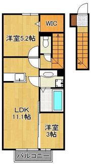 D-room泉台 A棟の間取り画像