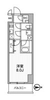 LUNIQ新御徒町Ⅰの間取り画像