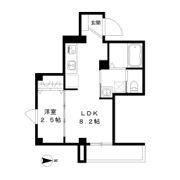ガレ本八幡の間取り画像