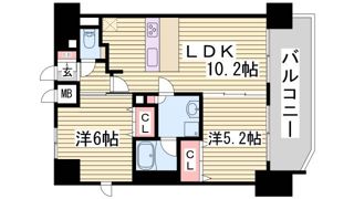 プレサンス神戸元町の間取り画像