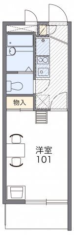 レオパレス川口東の間取り画像