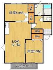 コモンシティ志井 A棟の間取り画像