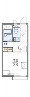 レオパレスエメラルドグリーンの間取り画像