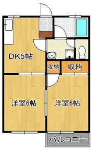 コーポアイランドの間取り画像