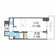 S-RESIDENCE堺筋本町Deuxの間取り画像