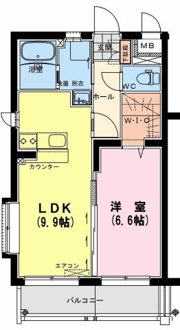 レジデンスけやきの間取り画像