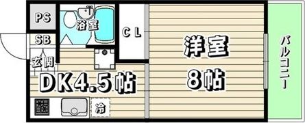 マノアハウス清住の間取り画像