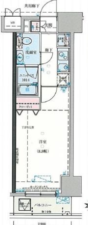 プラチナコート上野の間取り画像