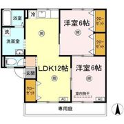 コスメティックスオオフク F棟の間取り画像