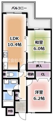 メロディーハイム千林の間取り画像