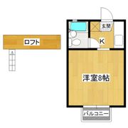 桂コーポ阿見B棟の間取り画像