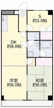 上杉第3ビル野田の間取り画像