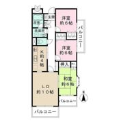 リレント成城の間取り画像
