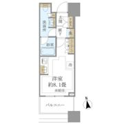 白金ザ・スカイ東棟の間取り画像