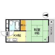 西浦マンションの間取り画像