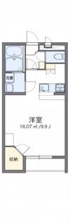 レオパレスウイローリバーの間取り画像