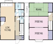 中尾2019ハウス2号棟（貸家）の間取り画像