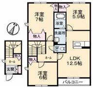 グランレーヴの間取り画像