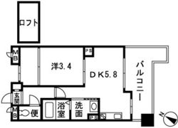 QREST博多東1の間取り画像