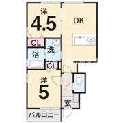 ホワイトリバーハイツA棟の間取り画像