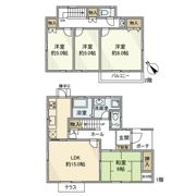 打越町戸建の間取り画像