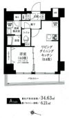 アイル プレミアム亀戸ノースの間取り画像
